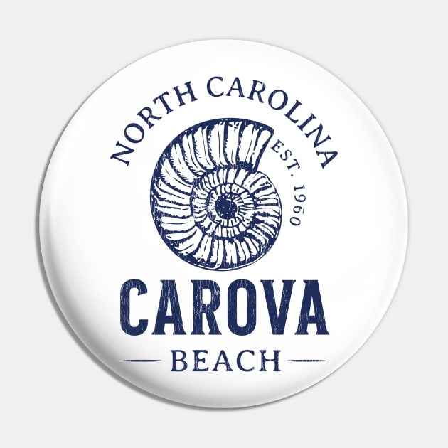 Carova Beach, NC Summertime Vacationing Seashell Pin by Contentarama