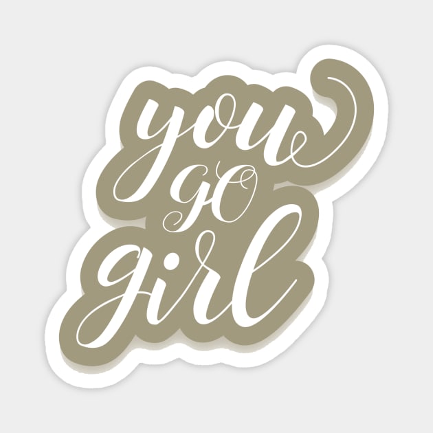 Simply Motivate for Girls Magnet by giantplayful