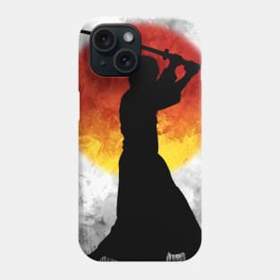 Samurai Moon White Phone Case