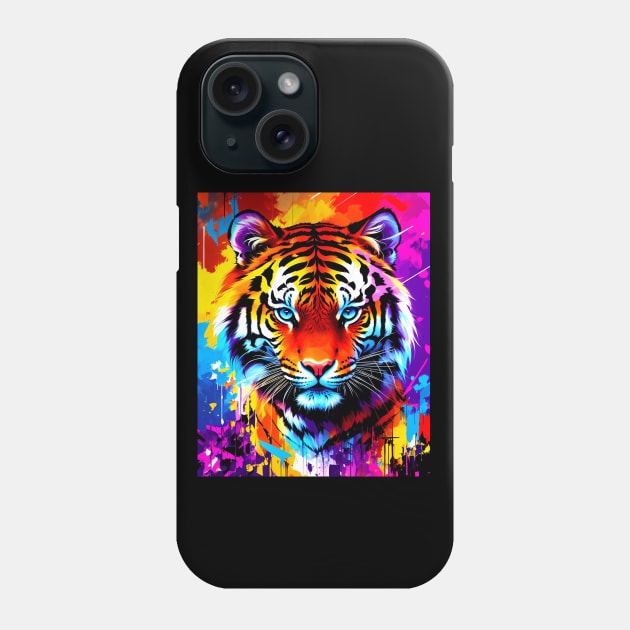 Psychedelic Tiger Phone Case by MtWoodson