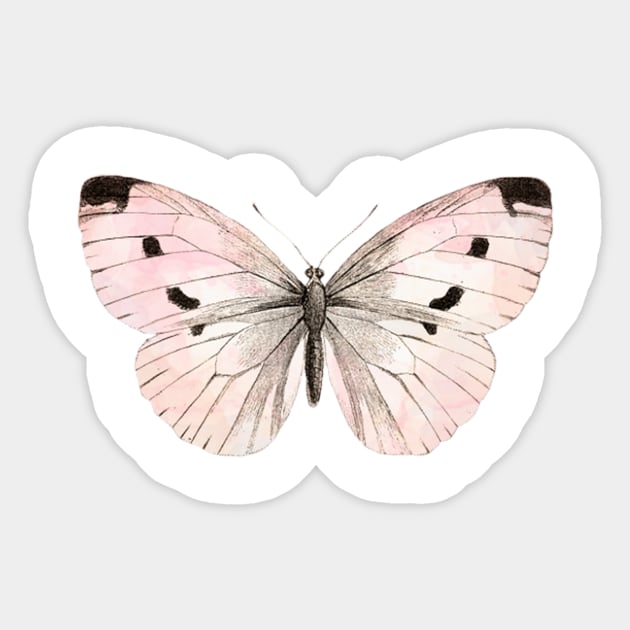 Butterfly Pink Aesthetic Sticker