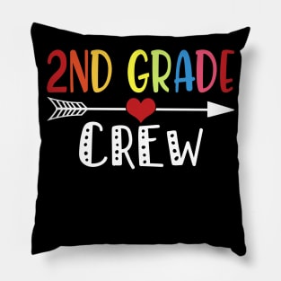 2nd Grade Crew Second Grade Teacher Student Kids Gift Back To School Pillow