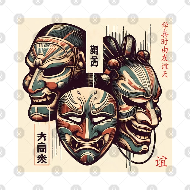 Three Japanese Masks: Art, Theater, and Mystery by IA.PICTURE