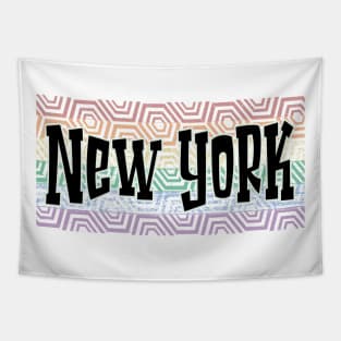 LGBTQ PATTERN AMERICA NEW YORK Tapestry