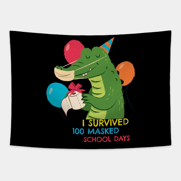 I survived 100 masked school days Tapestry by G-DesignerXxX