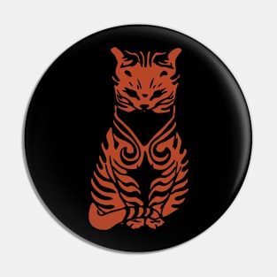 Flamed cat Pin