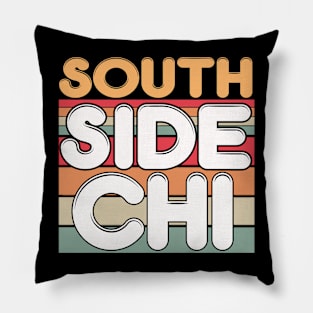 Retro South Side Chicago Pillow