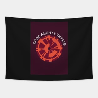 JPL/NASA Perseverance Parachute "Dare Mighty Things" Poster #5 Tapestry