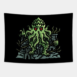 Cthulhu's Dominion: The Great Old One on the Throne Tapestry