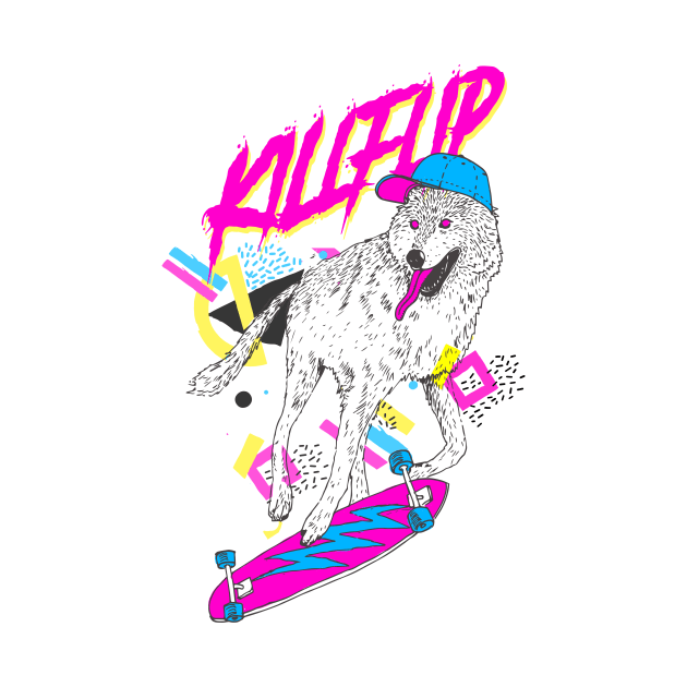 Kickflip by astronaut