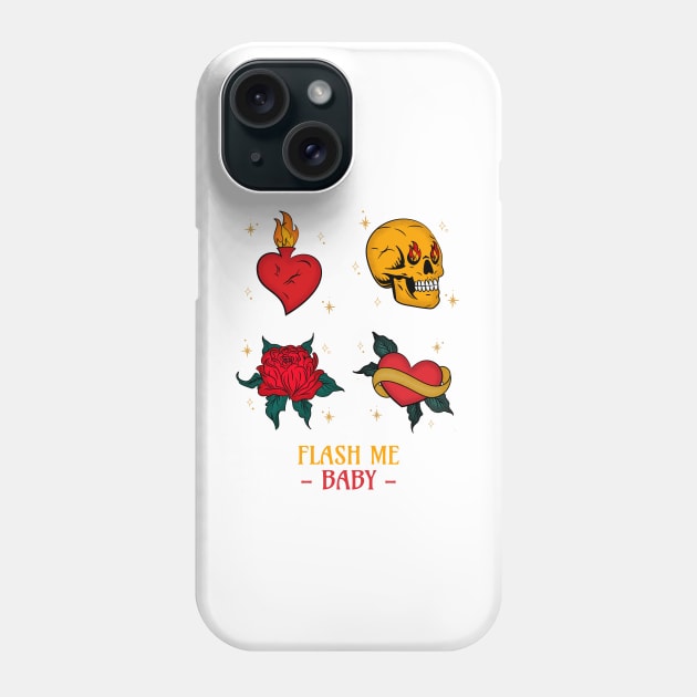 Flash Me Baby Tattoo Phone Case by TCClothing