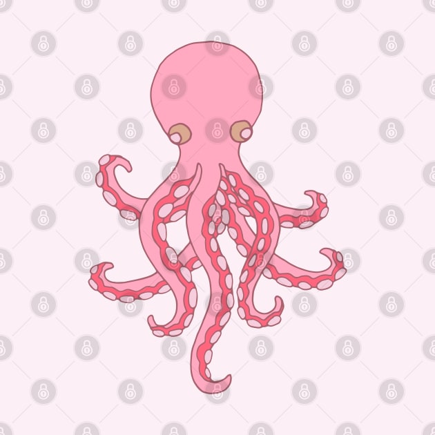 OCTOPUS GARDEN Pink Undersea Ocean Creature Tentacles - UnBlink Studio by Jackie Tahara by UnBlink Studio by Jackie Tahara