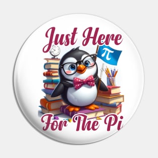 Just Here For The Pi Happy Pi Day Math Teacher boys girls Pin