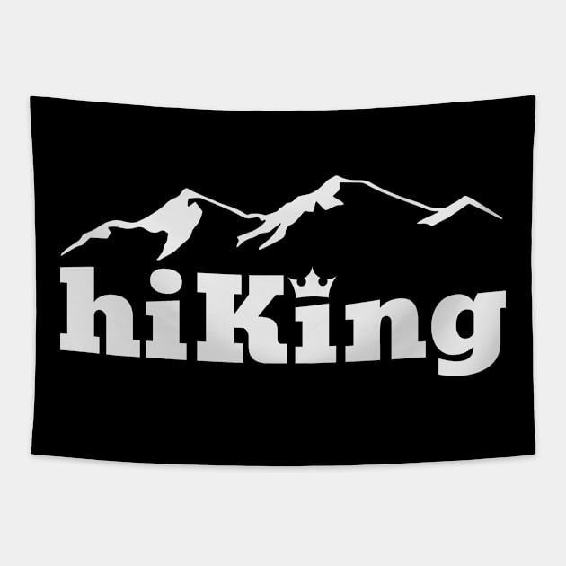 Minimal Hiking Mountains Print Tapestry by Merch ArtsJet