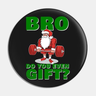 Powerlifting Santa Deadlift Santa Have a Merry and Strong Christmas Pin