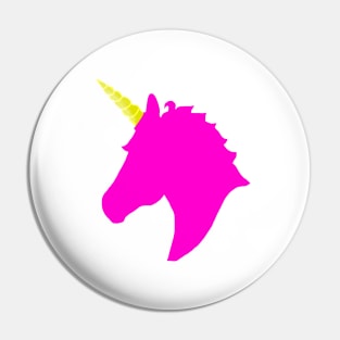 Pink Unicorn Head Pin