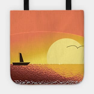 Lispe Golden Sunset Cruise Tote