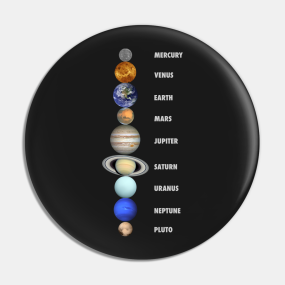 Solar System Pins And Buttons Teepublic