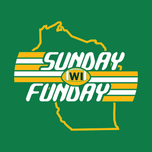 Green Bay Football Sunday Fun Day Wisconsin T-Shirt