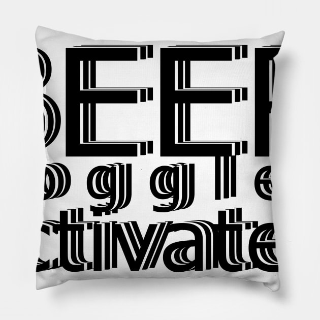 Beer Googles Pillow by LittleBoxOfLyrics