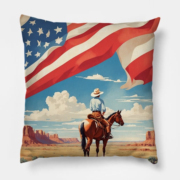 Oklahoma United States of America Tourism Vintage Poster Pillow by TravelersGems