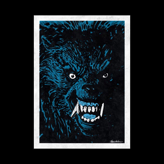 AMERICAN WEREWOLF IN LONDON (Pop Art) by Famous Weirdos