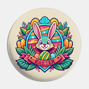 Happy Funky Easter Pin