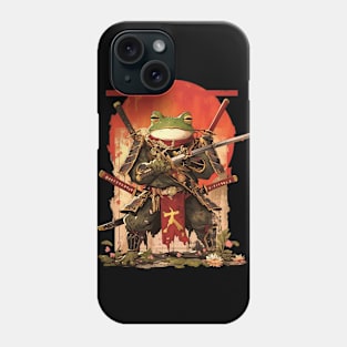 samurai frog Phone Case