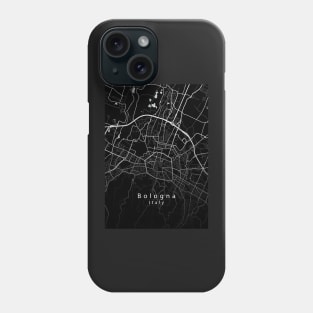 Bologna Italy City Map dark Phone Case