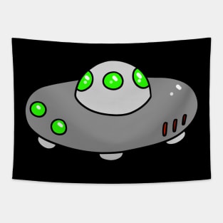 Silver UFO Tapestry