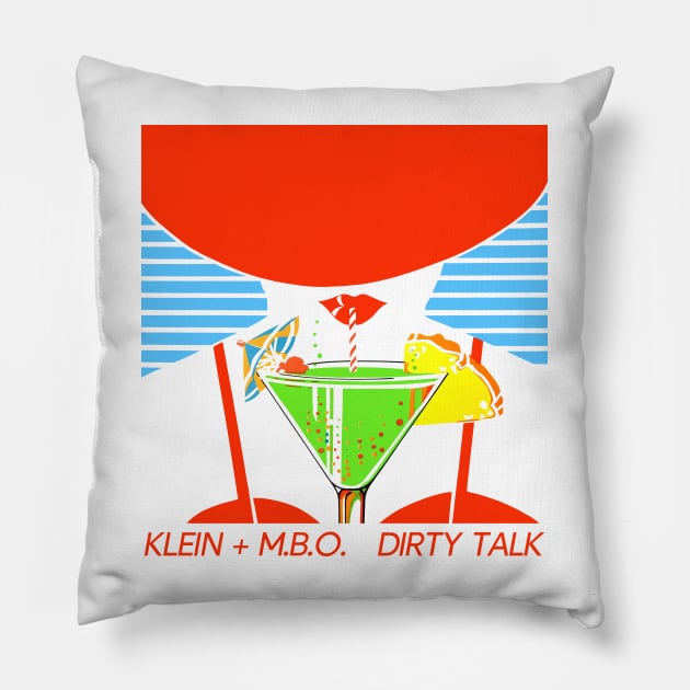 Klein & MBO  …∆… Italo Disco Classic Tribute Design Pillow by unknown_pleasures