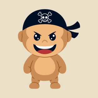 cute monkey pirates T-Shirt