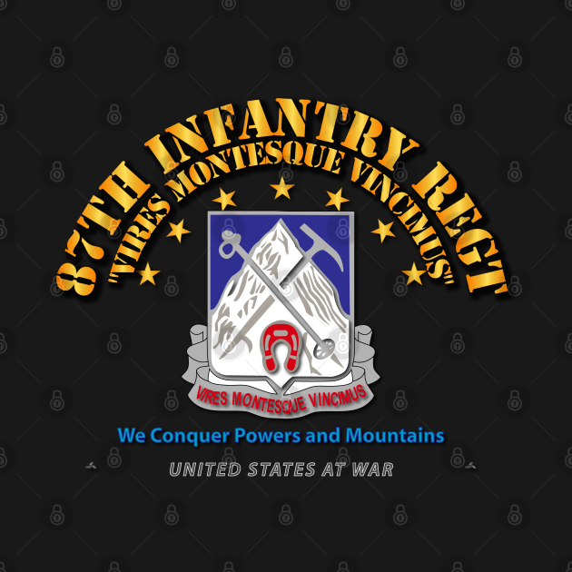 Discover 87th Infantry Regt - We Conquer - N€W - T-Shirt