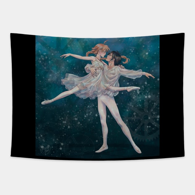 Duck/Fakir - Pas de Deux Tapestry by auroralynne