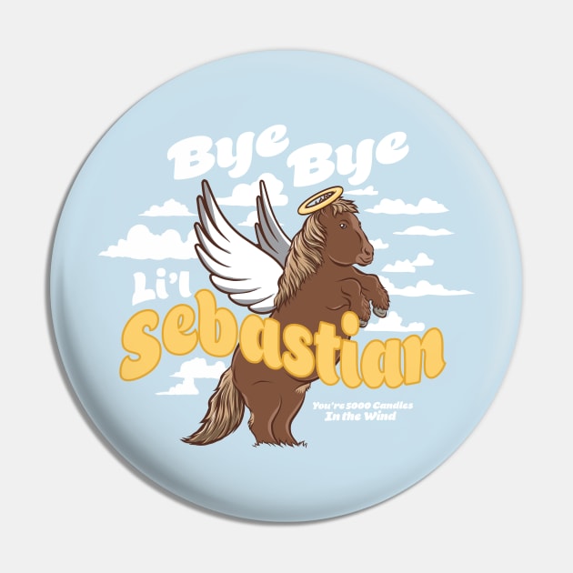 Bye Bye Li'l Sebastian Parks and Rec Pin by stayfrostybro