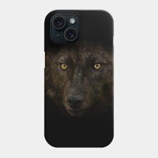 Wolf Eyes - Black Wolf Phone Case