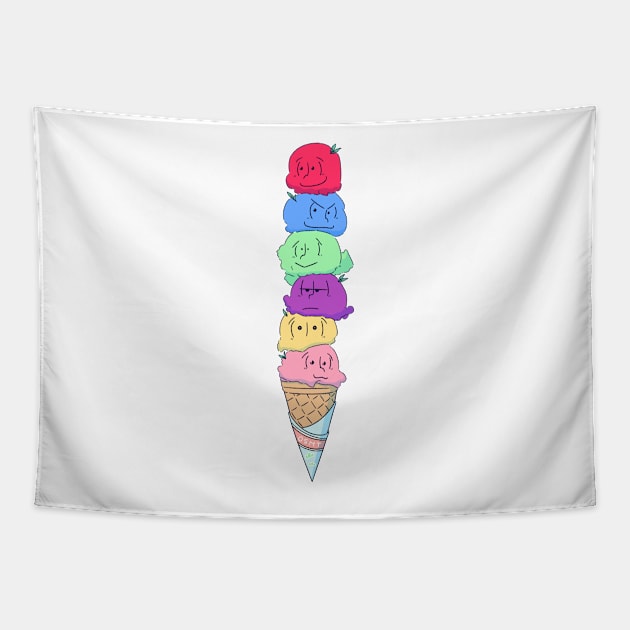 Ice Cream Tapestry by mikazure