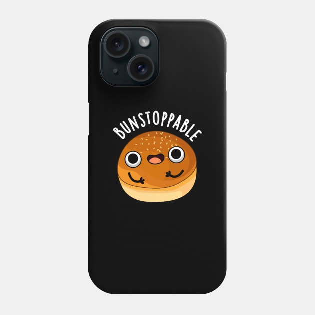 Bunstoppable Cute Bun Pun Phone Case by punnybone