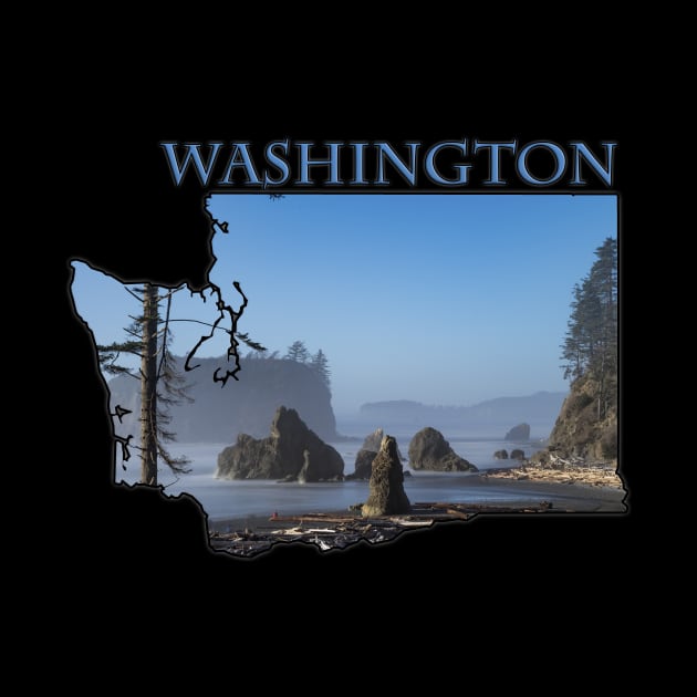Washington State Outline (Along the Pacific Coast) by gorff
