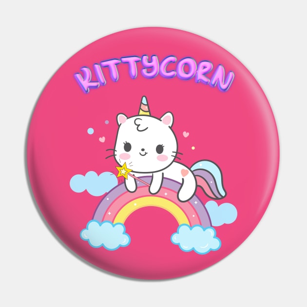 Kittycorn Pin by Little Treasures