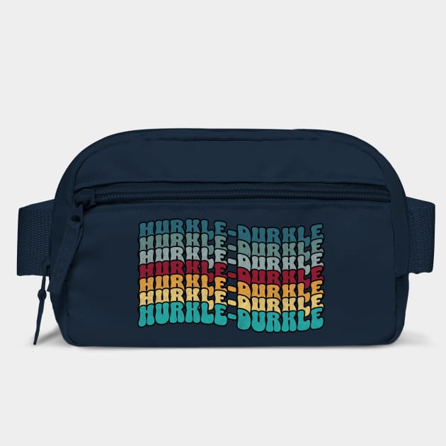 Hurkle Durkle Scottish Slang for lazing in bed instead of getting up in the morning, vintage design by Luxinda