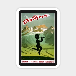 Les Diablerets, Vaud, Switzerland,Travel Poster Magnet