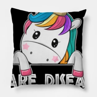 Unicorn Lovers Rare Disease Awareness Funny Pillow