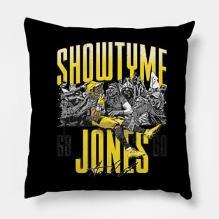 Aaron Jones Green Bay Crowd Leap Pillow