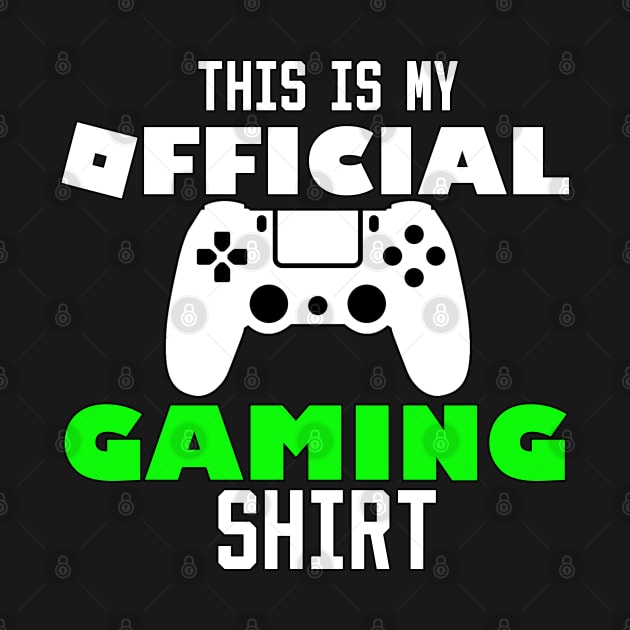 this is my official gaming shirt by Ghani Store