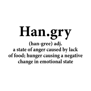 Funny Hangry Definition T-Shirt