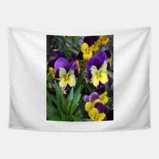 Happy Pansy Tapestry