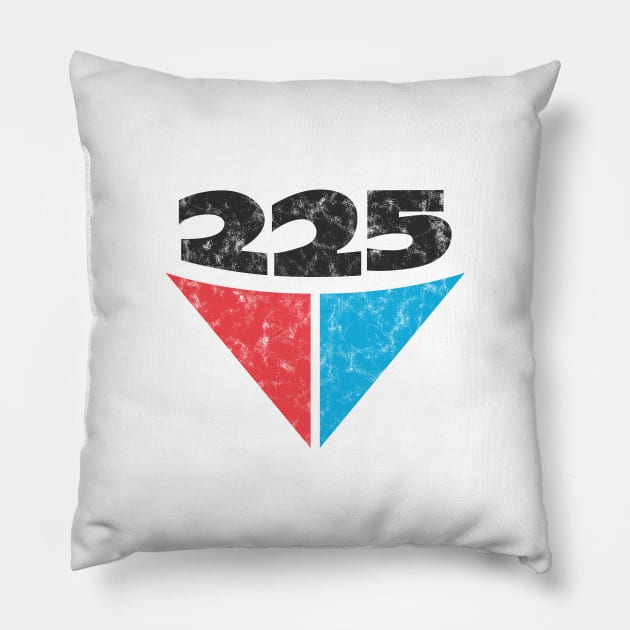 225 Aussie Valiant Badge (Worn Full Color) Pillow by jepegdesign