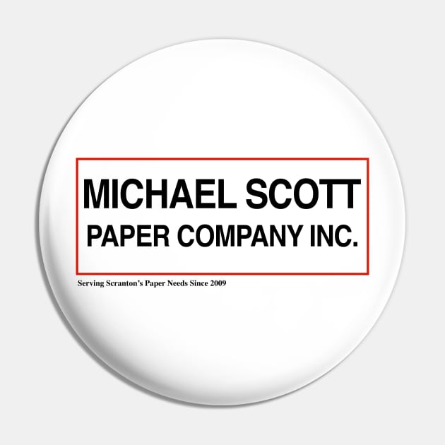 Michael Scott Paper Company Pin by fullgrownham