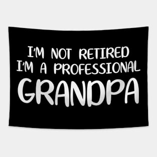I'm Not Retired I'm A Professional Grandpa Tapestry